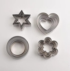 12pcs set Stainless Steel Cookie Biscuit Diy Mold Star Heart Round Flower Shape