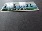 2010 Wyoming License Plate 13 5121