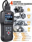 Ancel Ad610 Plus Abs Srs Sas Bi-directional Obd2 Scanners Automotive Code Reader