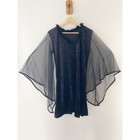 Rubie s Costumes Vintage Velvet Dress Butterfly Sleeves Black Goth