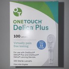 400 One Touch Delica Plus Extra Fine 33 Gauge Lancets 4 Boxes Of 100 Exp 11 2028