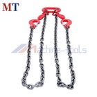 3 8in X 6ft Chain Sling Double Legs G80 11000lbs Capacity With Grab Hooks