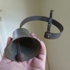 1890s Original Antique Brass Hanging Door Bell From Old Country Store Works Good