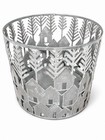 Bath   Body Works Holiday Village 3-wick Candle Holder Silver Metal 2024