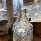 Vintage 1964 Pepsi-cola Bottle 16oz No Deposit- Clear Embossed Rare Swirl