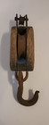 Antique Wooden Barn Pulley Tackle Block 14  Rustic Farmhouse Decor