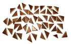 Lot Of 52 Antique Victorian Fireplace Tile Geometric Triangle Burgundy Pink