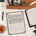 Vintage Lined Paper - 50 Sheets Stationary Paper For Writing Letters  100gsm  St