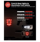 Ilm Adult Bike Helmet With Led Front Back Light Bicycle Helmets E3-10l