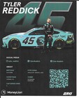 Tyler Reddick Nascar Autographed Hero Card 2025  45