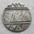 1890 Liberty Seated Dime Love Token - Hi-grade Obv  Initials Mll W design Rev 