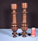 18  Pair Of French Antique Solid Walnut Posts pillars columns balusters Salvage