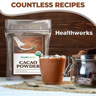 Healthworks Superfoods Organic Cacao Powder - 16 Oz   1 Lb - Cocoa Chocolate Sub