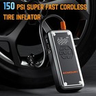 Tire Inflator Portable Air Compressor 4000a Car Jump Starter 12v Car Battery Usb