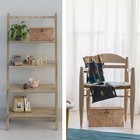 Wicker Shelf Baskets Bin With Lid  Handwoven Seagrass Basket Storage Bins