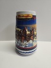 Budweiser 2002 Holiday Beer Stein Collector s Series Original Box   Coa