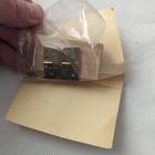 Vintage Dollhouse Miniature 2 Brass Gold Tone Front Opening Hinges Diy Door Kit