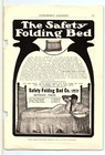 C1906 The Safety Folding Bed Detroit Michigan Vintage Advertisement Z1049