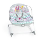 Infant Toddler Rocker Vibrating Seat Baby Bouncer W  Toy Bar 2-in-1 Function New