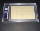 Dale Earnhardt Sr  Signed 3x5 Cut Psa Slabbed Rare  3 Inscription Nascar Racing