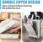 Clear Luggage Cover Protector With Front Pocket Zipper 32 Inch