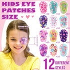 120 Pcs Colorful Adhesive Eye Patches For Kids - Fun Designs   Breathable