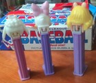 3  Vintage Disney Pez Candy Dispensers Lambchop   Daisy Duck   Miss Piggy W feet