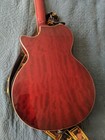 Vtg Johnson Hollow Body Electric Guitar W  Fender Strap   Case 6 String Tested 