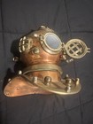 Antique Usa Navy Copper Divers Diving Helmet Sea Solid Brass Desk Vintage D  cor 