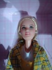 Barbie Signature Clueless Cher Collector Doll W yellow Plaid Suit Damaged Box