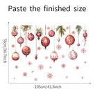Merry Christmas Wall Decals Pine Cone Wall Stickers Christmas Winter Snowflake