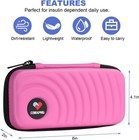 Cdbxprg Insulin Cooler Travel Case diabetic Cold Pack Organizer Bag With 2