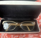 Versace Mod 3237 116 Full Rim Gold Plastic Eyeglass Frames Geometric Pattern