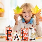 Fall Decorations For Home - 4 Pcs Wood Lettered Pumpkin Orange  White 