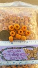 Matte Orange Crow African Indian Trade Beads Murano Venetian Vintage Glass Lot