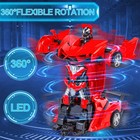 Remote Control Car Transform Robot Rc Cars With Cool Led Headlights  2 4ghz Toys