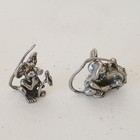 Vintage Signed Tenn Pewter Miniature Mice Mouse Drum Flower Marked 1 5  Sweden