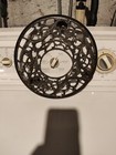 Vintage Brass Flower Rolling Plant Stand 11  Diameter  regency  Style