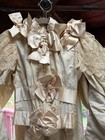 C 1890 Victorian Antique Wedding Dress Ensemble Bodice   Skirt  Custom Made