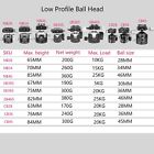 Low Profile Camera Tripod Ball Head 46mm Cnc Tripod Head For Tripod  Dslr 55lbs