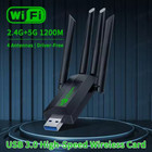 1200mbps Usb Wifi Adapter Dual Band 2 4g 5g 4 Antenna Wireless Dongle