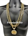 Xl Last Supper Pendant   30  Cuban Link Chain Necklace Plated Hiphop Cz Jewelry 