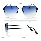Aviator Sunglasses Mens Womens Fashion Driving Pilot Shades Gradient Deep Blue