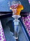 Versace Rosenthal Crystal Medusa Wine Bottle Stopper - Amber  In Box  Unused