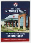 2021 Texas Rangers Regular Season Pocket Schedule Globe Life Field Version