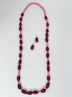 Handmade Tagua Nut Set Necklace And Earrings 