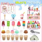 Ice Cream Toy  Wooden Ice Cream Toys For Kids Toddlers  Pretend Play Kitchen    