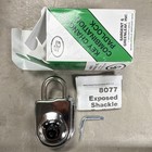 Sargent   Greenleaf 8077 Exposed Shackle Resettable Combo Padlock W  Control Key