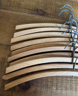 Vintage Wood Hangers Shirt Coat Dress Sweaters Lot Of 10
