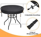 Bar Height Table Cover - Waterproof Anti-uv Round Patio Table